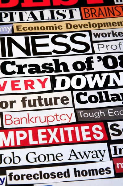 stock image Economic Headlines