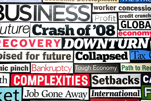 Economic Headlines — Stock Photo, Image
