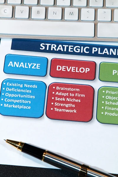 Planes de estrategia — Foto de Stock