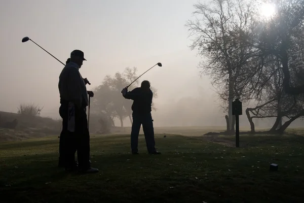 Morgon golfare — Stockfoto