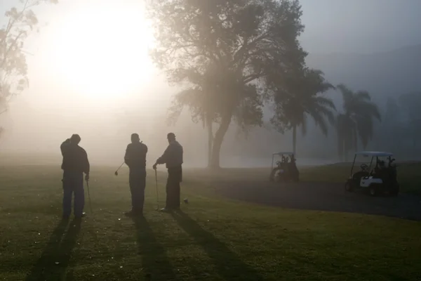 Golfer am Morgen — Stockfoto