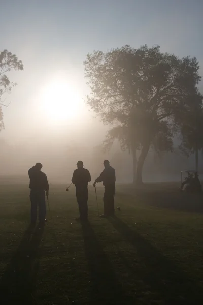 Golfistas da manhã — Fotografia de Stock