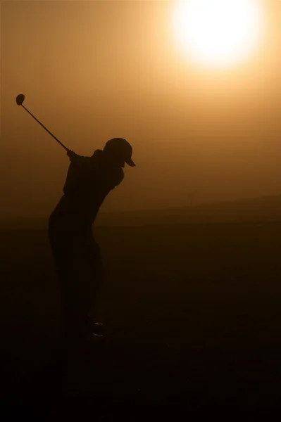 黄金のゴルファー — ストック写真