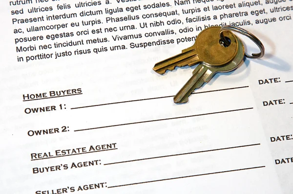 Umowa sprzedaży domu — Zdjęcie stockowe