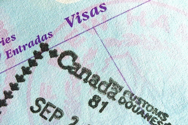 Carimbo do passaporte — Fotografia de Stock