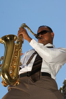 Hip Young Saxophonist clipart
