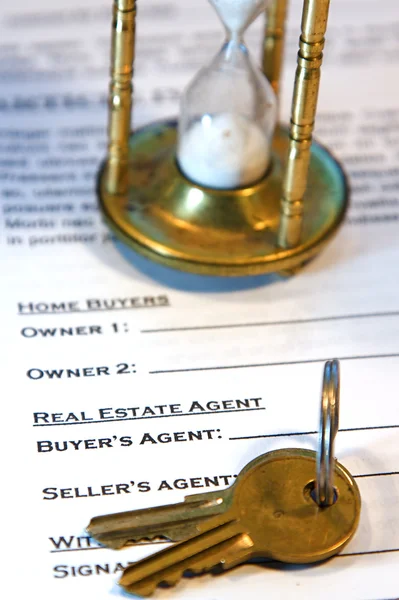 Contrato de venda de casa — Fotografia de Stock