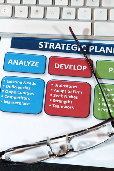 Planos estratégicos — Fotografia de Stock