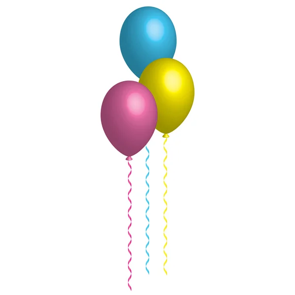 彩色气球 — 图库矢量图片