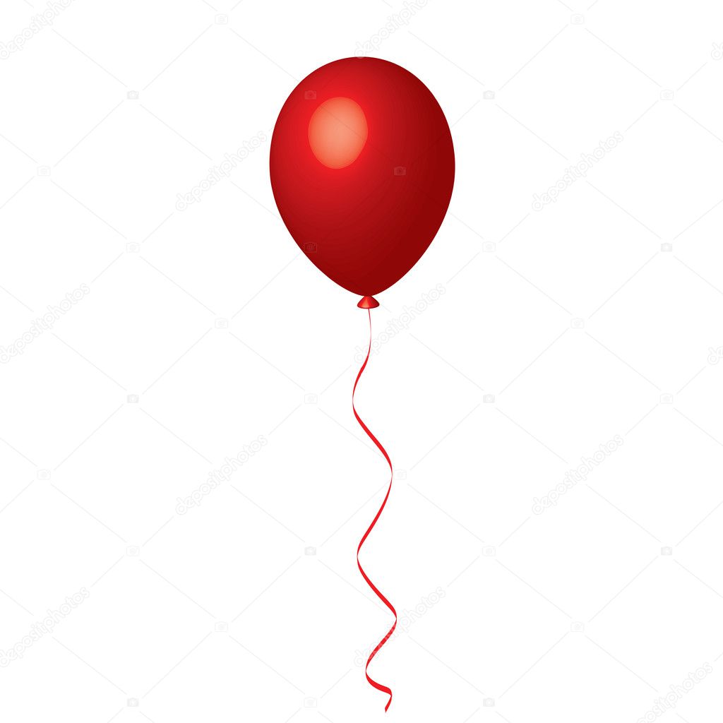 Ballon rouge Vecteur par ©yuliaglam 7449920