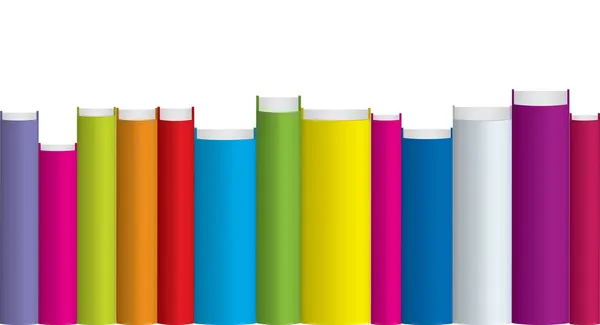 Kolorowe książki — Wektor stockowy