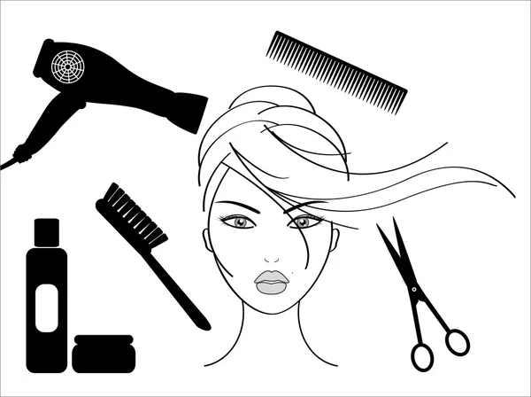 Hairdressing salon — Stock Vector