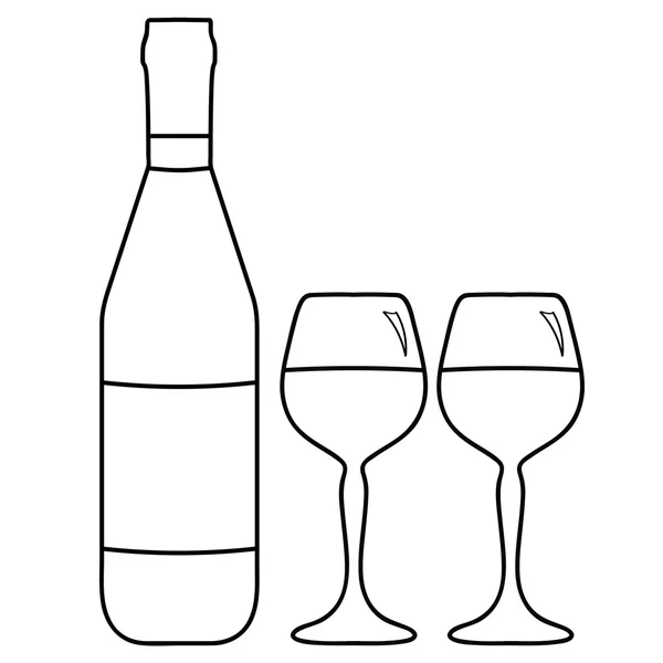 Wine icon — Stock Vector