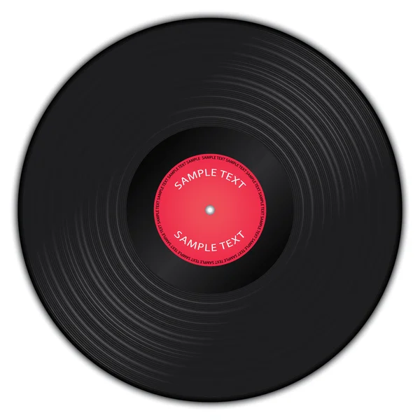Vector illustration of vinyl record — Stock Vector