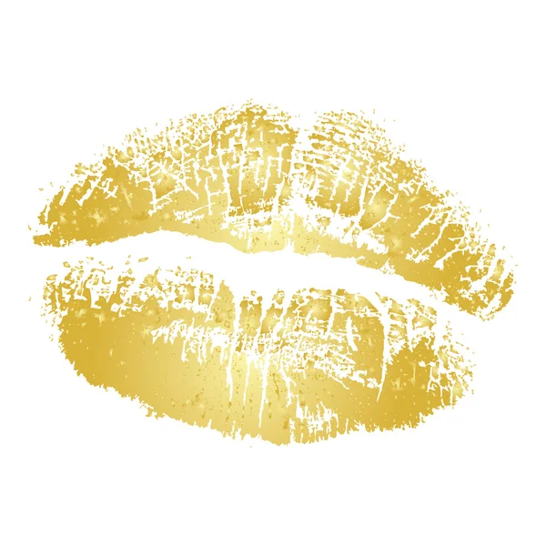 Gold kiss — Stock Vector
