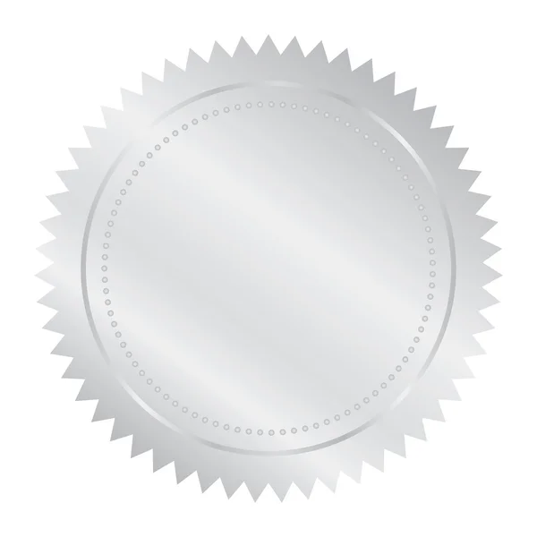 Silver seal — Stock Vector