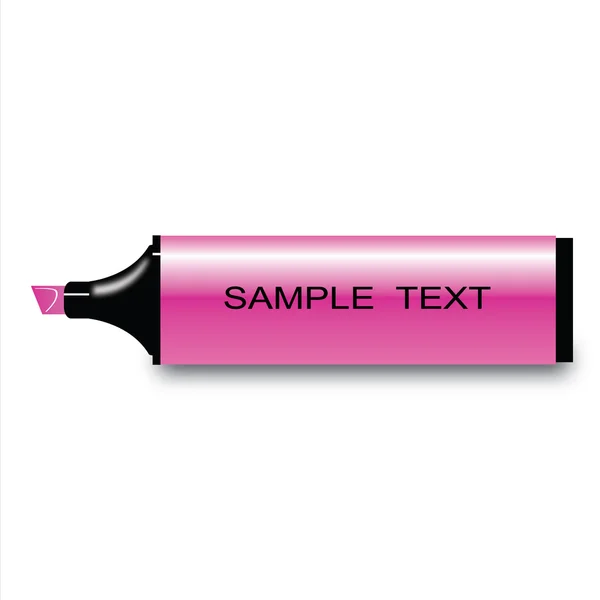 Rózsaszín marker — Stock Vector