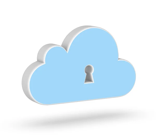 Zabezpečit cloud computingu — Stock fotografie