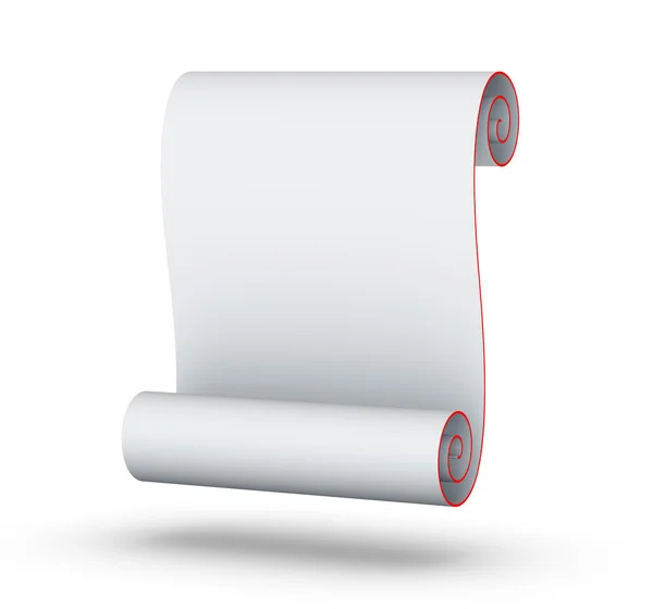 Przewiń puste papieru — Zdjęcie stockowe