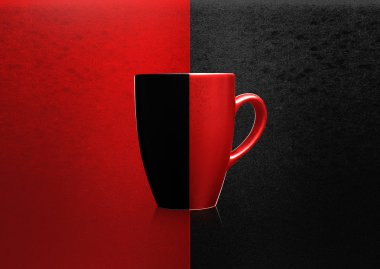 Two colors mug clipart