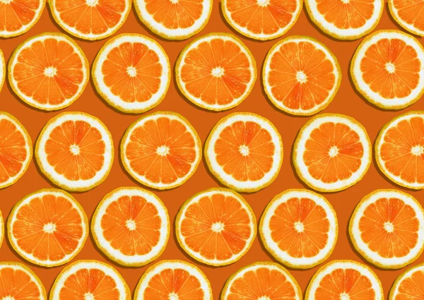 Naadloze achtergrond van citroen segmenten — Stockfoto