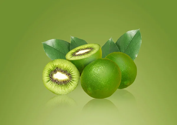 Zitrone und Kiwi — Stockfoto