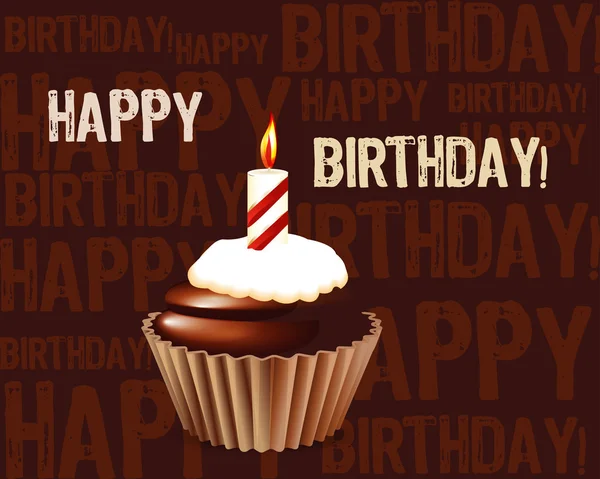 Kartkę z życzeniami urodzinowymi ciastko — Zdjęcie stockowe