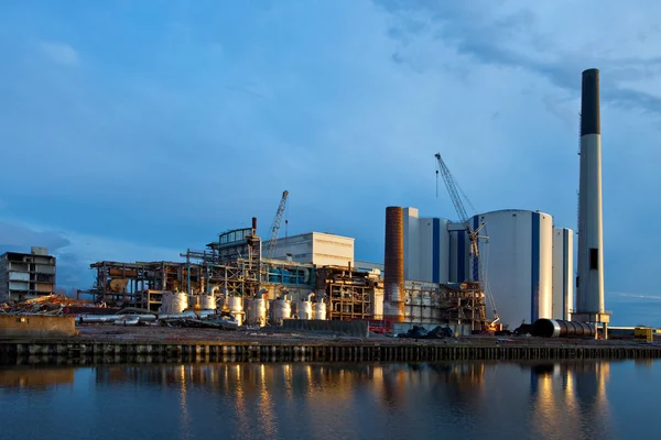 stock image Demolition of an industrial factory