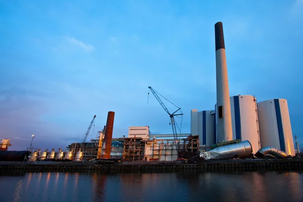 stock image Demolition of an industrial factory