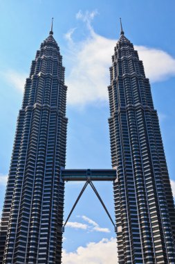 Petronas towers in the city Kuala Lumpur clipart