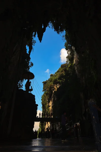 Inngang til Batu-grottene ved Kuala Lumpur – stockfoto
