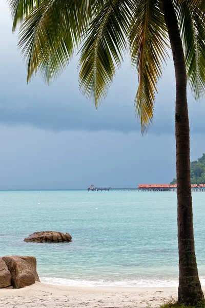 Курорт возле пляжа на тропическом острове — стоковое фото