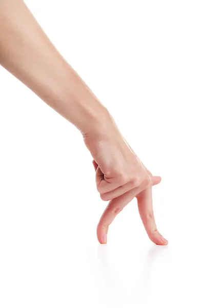 Schritte weiblicher Hände — Stockfoto