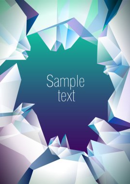 Crystal vector background clipart