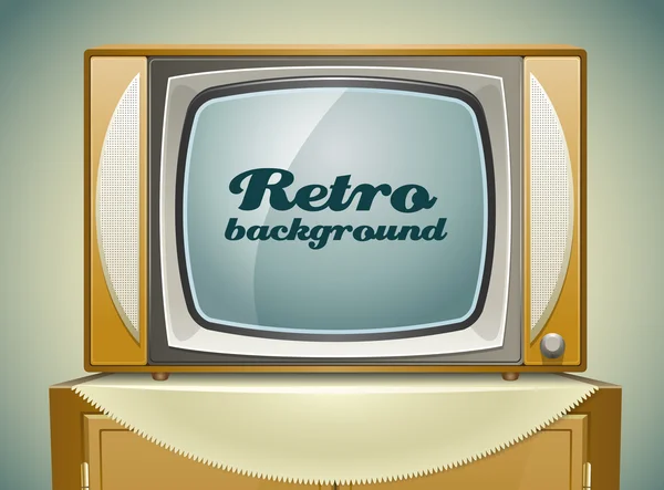 Vintage TV fundo — Vetor de Stock