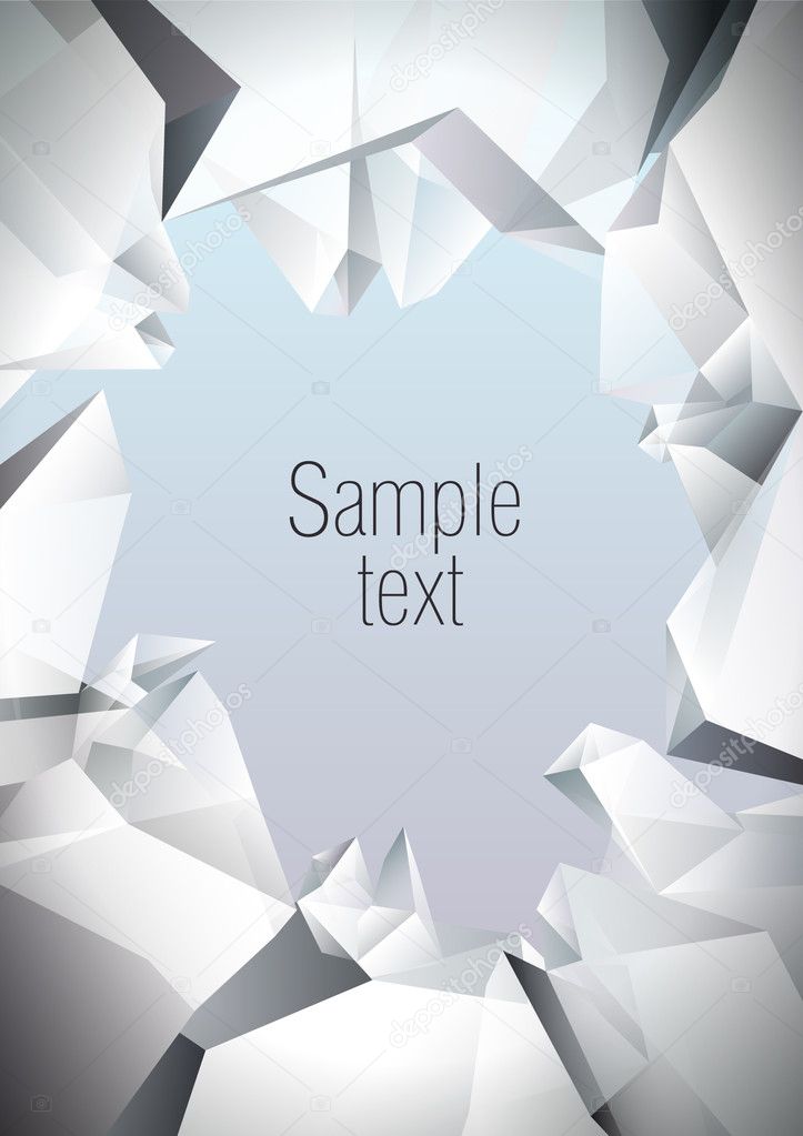 Crystal vector background