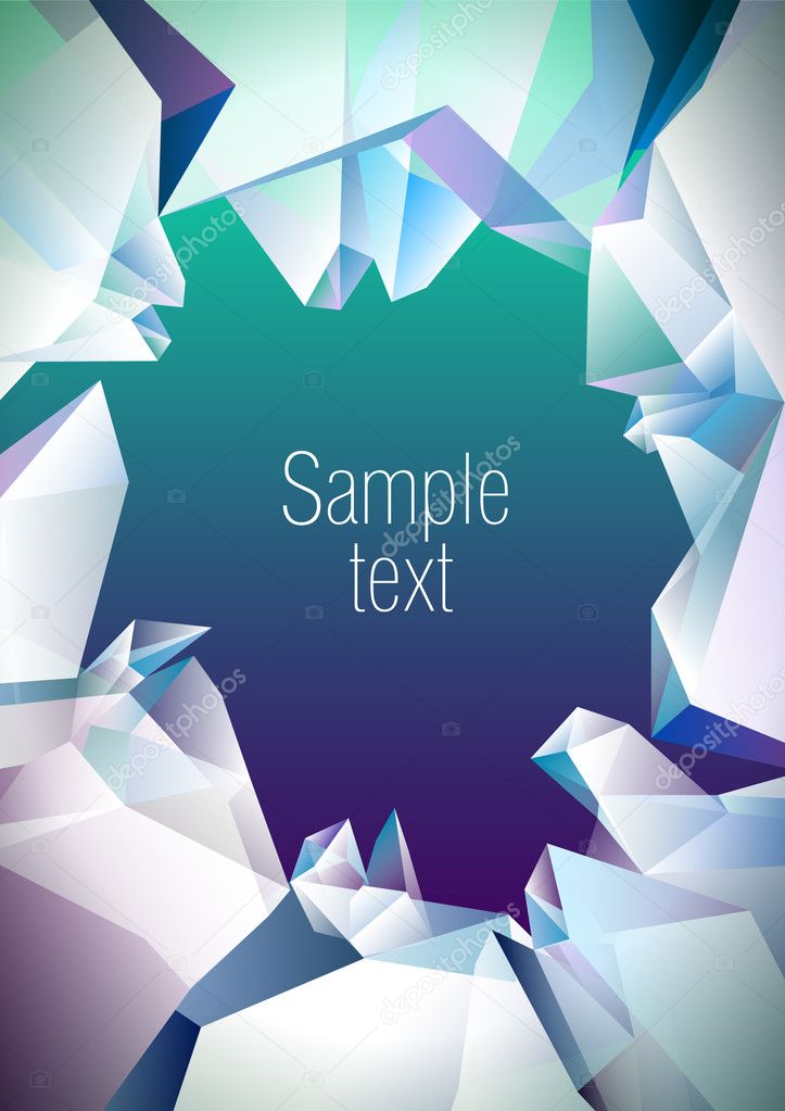 Crystal vector background