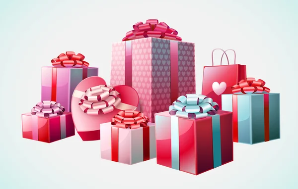 Cadeaux isolés — Image vectorielle