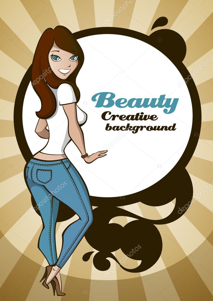 Beauty creative background
