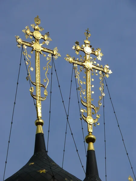 stock image Crosses of Orthodox Church