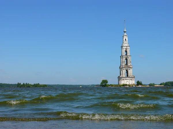 Il campanile di Kalyazin — Foto Stock