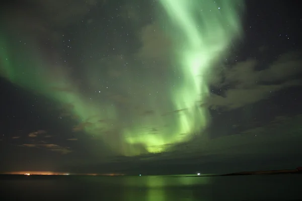 Aurora Boreal en Islandia — Foto de Stock