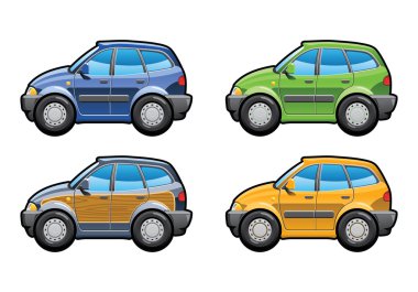 Station wagon, woodie clipart