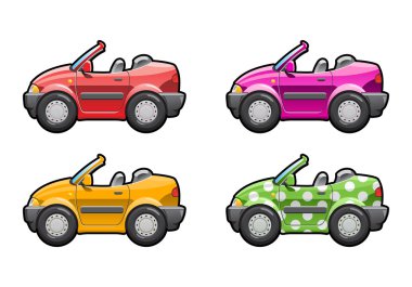 Convertible (two-door) clipart