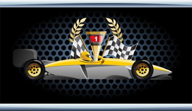 Racing car. clipart