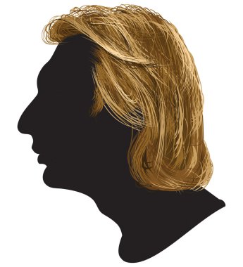 Male profile clipart