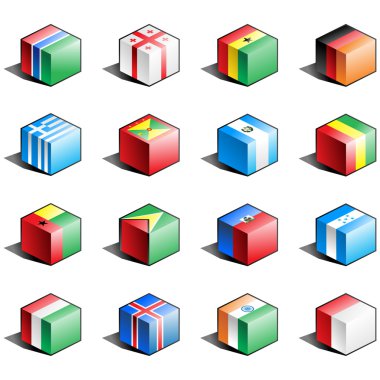 Flag icon set (part 5) clipart