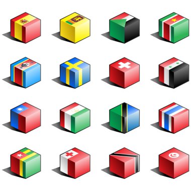 Flag icon set (part 11) clipart