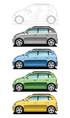 Small utilitie car clipart