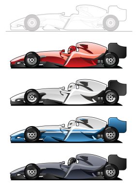 Racecars clipart